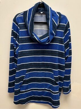 4 for $25 ❤️ My Style Blue Striped Cowl Neck Tunic | Size 1X ❤️
